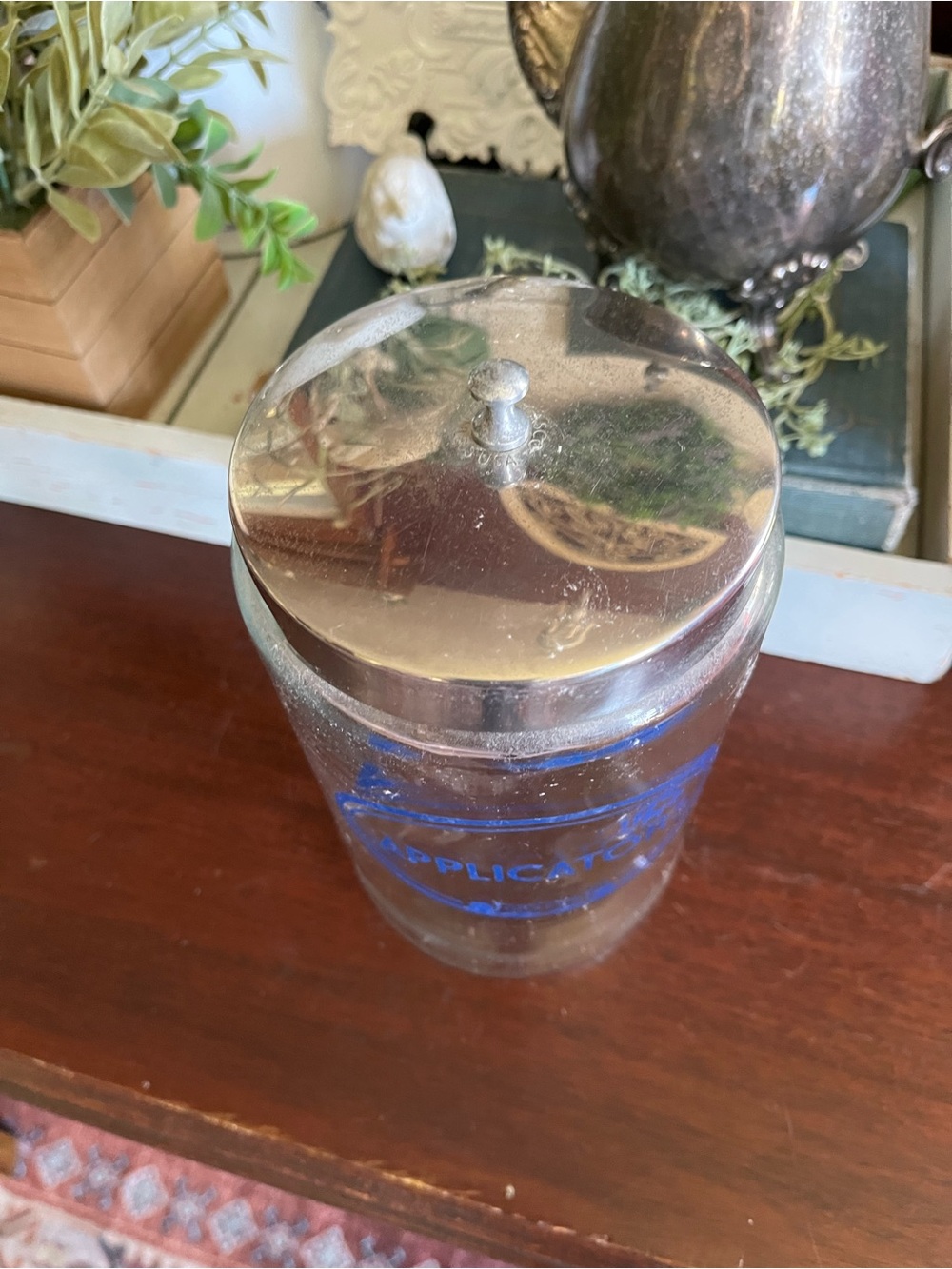 Vintage glass medical apothecary jar - Picture 10 of 12